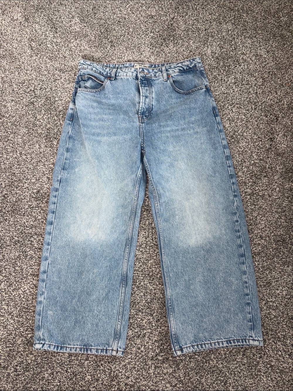 Free People We the Free Deep Trance Dropped Boyfriend Jeans - Picture 4 of 9
